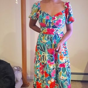 Floral Midi Flowy Dress